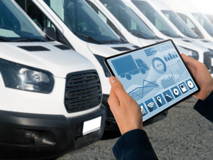 Fleet manager with tablet