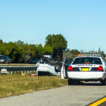 Car accident on highway