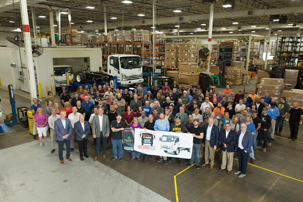 Isuzu Celebrates 100,000th Gasoline-powered N-Series truck
