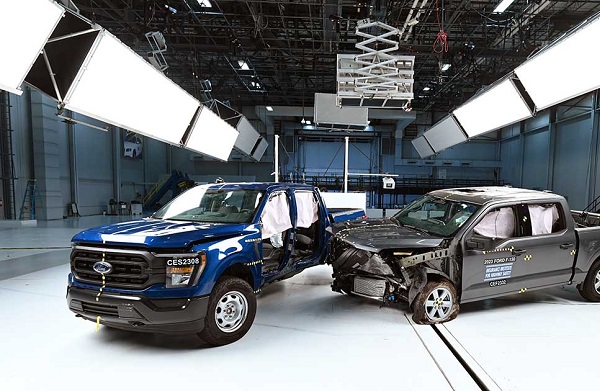 Despite Strong Side Impact Protection, Large Pickups Lack Back Seat Safety