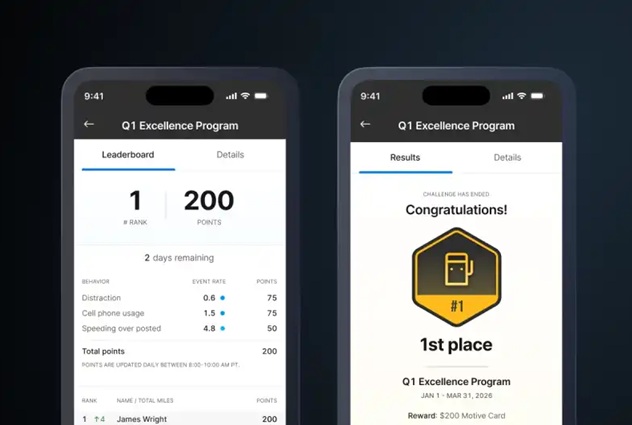 Motive's New Workforce Capabilities Aim to Improve Performance, Automate Rewards, and Increase Driver Retention