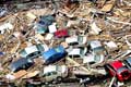 The remains of an auto dealership in Gulfport, Miss.